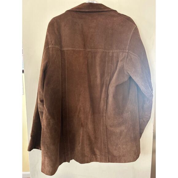 Wilsons Leather Vintage Y2K Brown Leather Suede M. Julian Jacket Size L Large - Picture 11 of 12